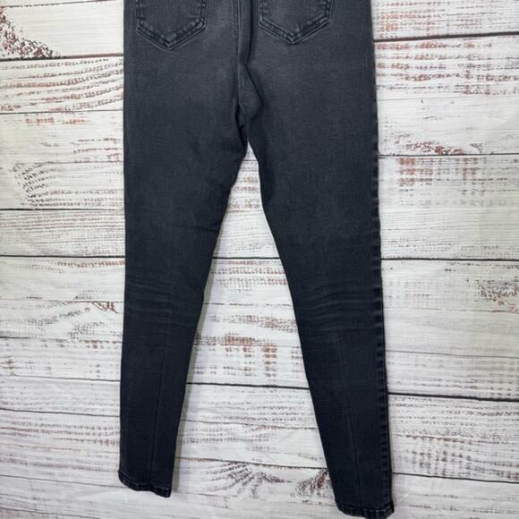 Forever 21 Jeans faded black High Rise size 25 super‎ skinny denim Jeans - Picture 6 of 7